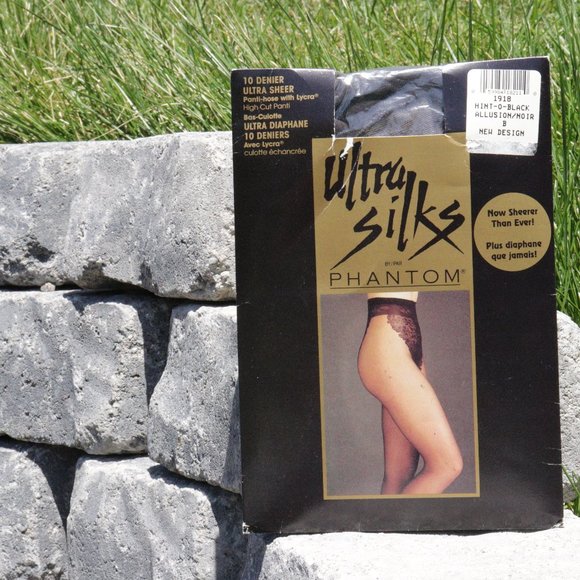 🌏 3 Packs of Vintage Black Pantyhose - Size B - Picture 4 of 10